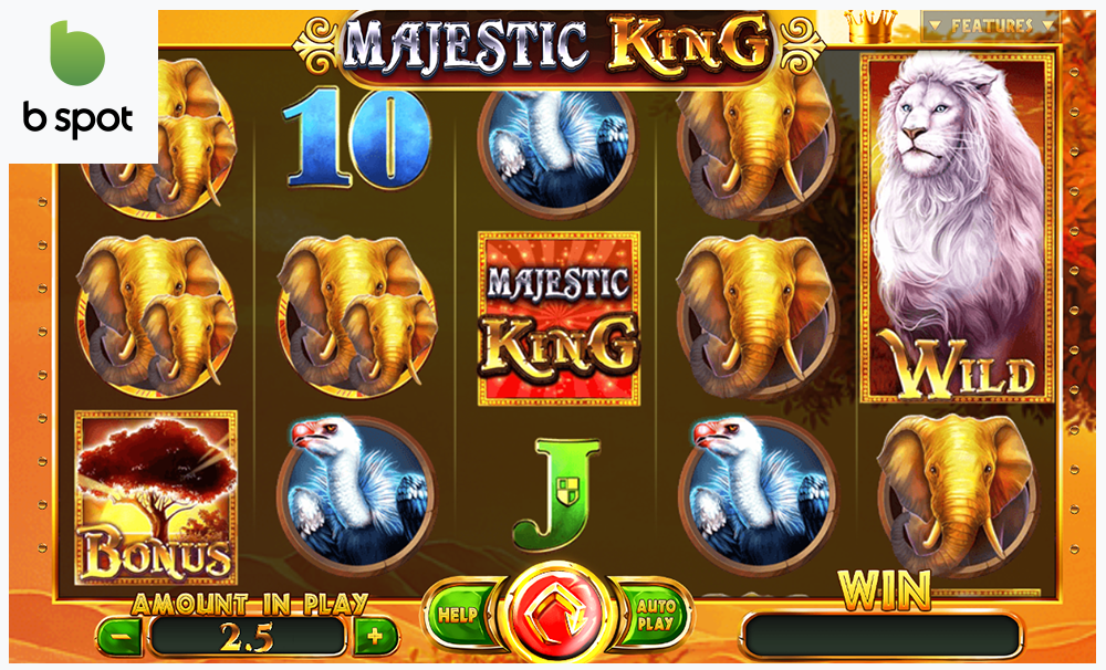Screenshot of Majestic King at b spot casino