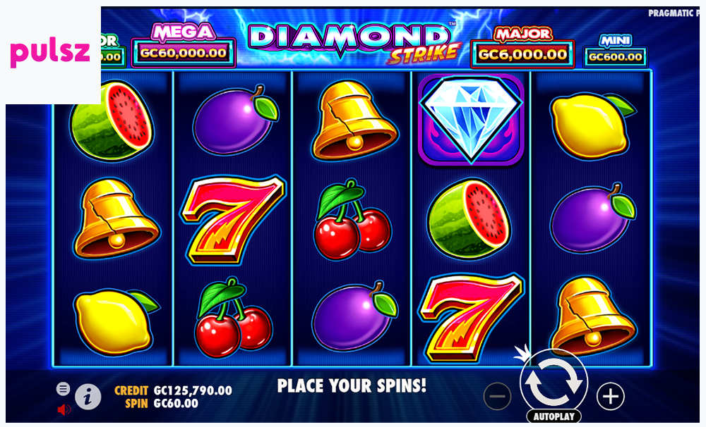Screenshot of Diamond Strike at Pulsz