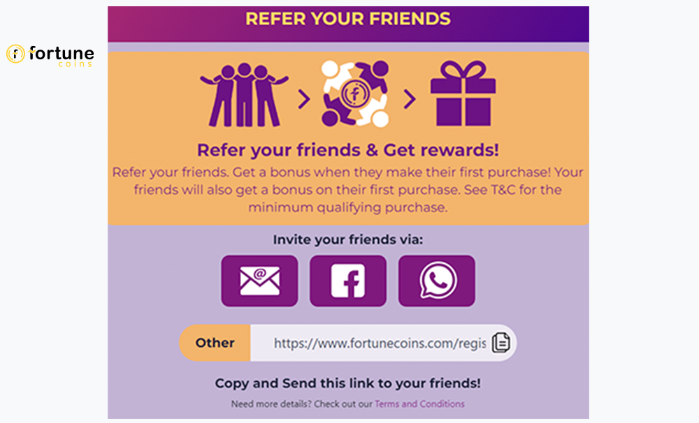 To locate your referral link, simply click on the Refer Your Friends icon at the top of the homepage, depicted as two people with a plus sign overlaid.